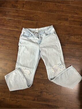 Levi's Light Blue Distressed Boyfriend Jeans